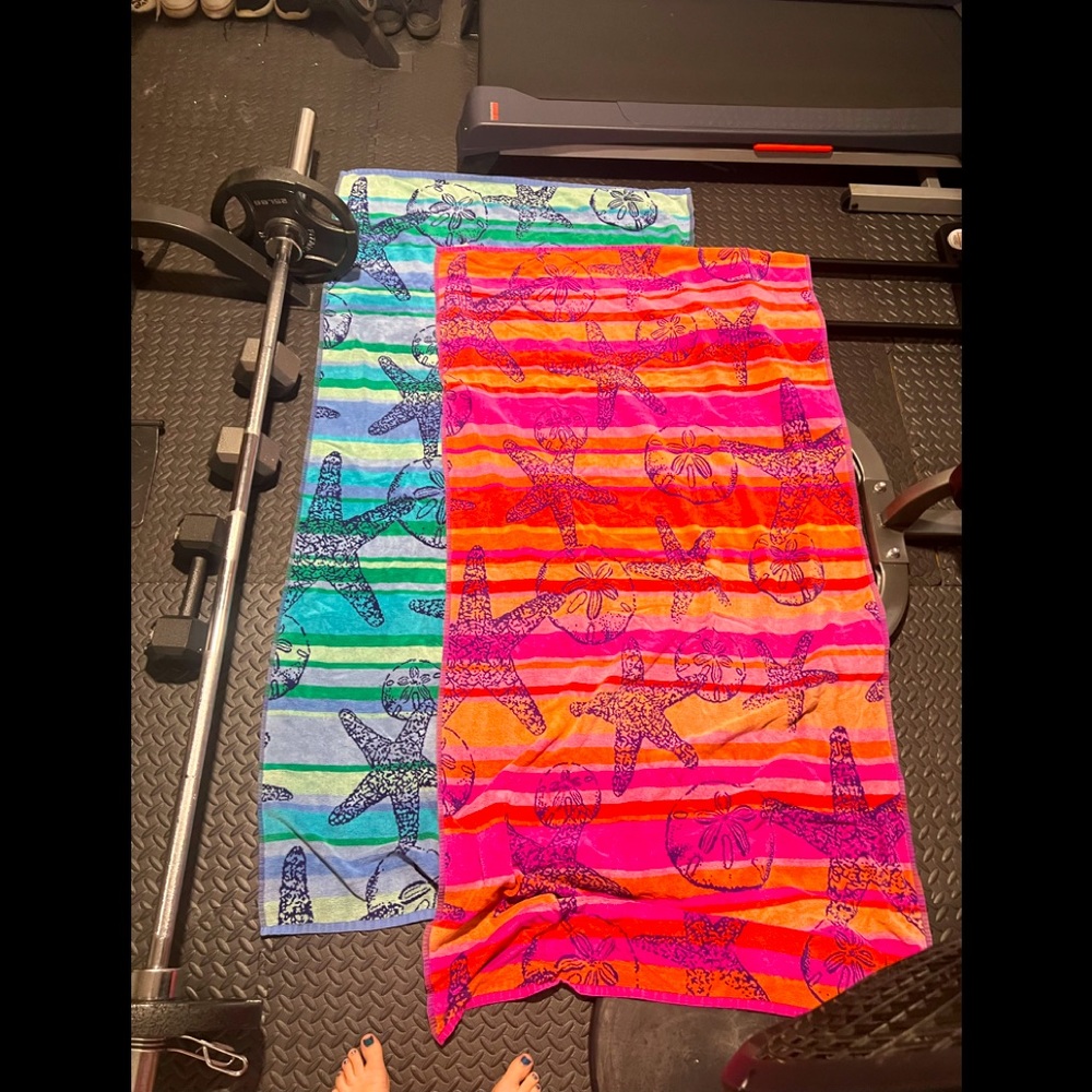 Two beach towels